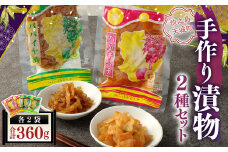 手作り漬物 2種セット(パパイヤ漬け・パパイヤキムチ)  合計360g(各種2袋入り)