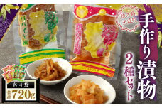 手作り漬物 2種セット(パパイヤ漬け・パパイヤキムチ)  合計720g(各種4袋入り)