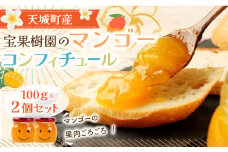 【天城町産】 宝果樹園 マンゴー コンフィチュール 2個 （100g×2） ジャム 瓶
