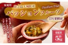 【2025年発送】数量限定 徳之島 天城町 吉川果樹園 パッションフルーツ 家庭用 5kg トロピカルフルーツ フルーツ パッション 自宅用 AB-39
