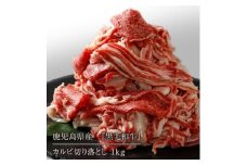 鹿児島県産 黒毛和牛カルビ切り落とし 合計1kg(500g×2パック)(伊仙町)【1407800】