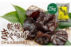 【普通郵便】 乾燥きくらげ25g×1袋/沖永良部島特産　W009-049u