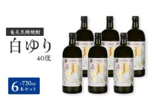 ■奄美黒糖焼酎 白ゆり40%（720ml）6本セット 化粧箱入り　W025-055u