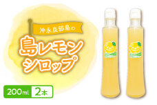 沖永良部島の島レモンシロップ（200ml）2本セット　W011-114u