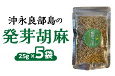 沖永良部島の 発芽胡麻×5袋　W011-103u-03
