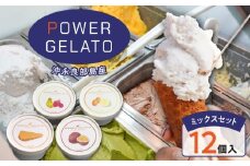 POWER GELATO 沖永良部島産（ミックスセット12個入り）　W066-003-02