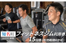 フィットネスジム利用券 15回券（有効期限6か月）　C040-002