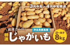 【2025年先行予約】前原さんの特選じゃがいも ゴールド8kg 　C062-001