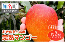 おきのえらぶ産完熟マンゴー 約2kg　C005-014