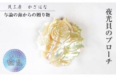 夜光貝を素材にした「ブローチ」貝工房かざはな【ＢＮ-1】