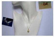 高品質白蝶ゴールドパールペンダント｜沖縄 那覇市ファッション アクセサリー ペンダント アコヤ 真珠 カジュアル パールジュエリー