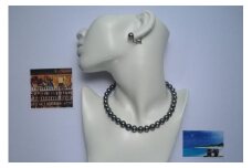 高品質黒蝶パールネックレス＆イヤリングセット｜沖縄 那覇市ファッション アクセサリー ネックレス アコヤ 真珠 イヤリング パールジュエリー