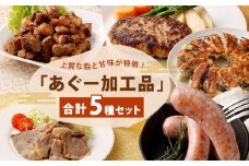 「あぐー加工品」セット｜あぐー豚 ( 惣菜5種 )  豚肉 フレッシュミートがなは