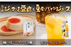 琉の月ジーマーミ豆腐&夏実パインジュース｜沖縄　那覇市　豆腐　 発酵 大豆 人気 琉球 伝統料理 ジーマーミ豆腐