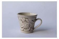 ＜受注生産品＞白唐草線彫 ( マグカップ小 × 1個 )