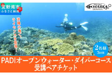 【宜野湾】　PADIオープンウォーター・ダイバーコース受講ペアチケット