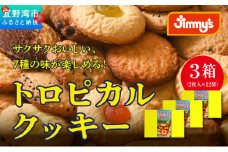 トロピカルクッキー ミニ(2枚入×12袋)×3箱セット |《Jimmy's》 地元で愛されるベーカリー＆デリカテッセンの老舗。 | 地元で愛されるベーカリー＆デリカテッセンの老舗。| クッキー 詰め合わせ チョコチップ ナッツ セサミ マーブル | 子供も喜ぶ おやつに最適 お菓子 |  沖縄 お取り寄せ スイーツ ジミー ジミーズ | 送料無料