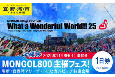 モンパチフェス MONGOL800 ga FESTIVAL What a Wonderful World!! 25 11月8日(土) フェス チケット 1日券 モンパチ www25 2025 沖縄 宜野湾 マリーナ トロピカルビーチ | イベント 野外 ビーチ ライブ ライヴ LIVE