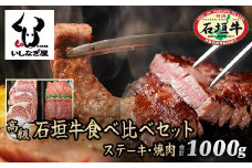 石垣牛ステーキ200g×3枚＋焼肉400gセット（いしなぎ屋）【 特選肉 肉 高級 黒毛和牛 和牛 牛 】AB-9