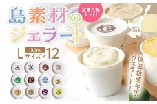 石垣島ミルミル本舗 南の島から島素材ジェラート！【定番人気セット 12個入り】（1個 132ml）　Z-7　【石垣島 石垣市 沖縄県石垣市 セット ジェラート 石垣島産 八重山】 