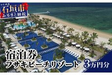 フサキビーチリゾートギフト券 3万円分【 沖縄県 沖縄 琉球 八重山 石垣島 石垣市 フサキビーチリゾート 宿泊券 国内旅行 リゾート ホテル 旅 旅行 宿泊補助券 観光 観光地応援 チケット 】FR-1 