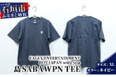 オリジナルTシャツ 島SABA WPN TEE【カラー:ネイビー】【サイズ:XLサイズ】KB-125