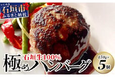 石垣牛 100% 極めハンバーグ 150g×5個 ≪肉職人が作ったこだわりハンバーグ≫ 【石垣牛 沖縄県 石垣市 石垣島 牛肉 牛 肉 黒毛和牛】 TM-5