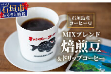 石垣島産コーヒー豆MIXブレンド ドリップパック10個と焙煎豆100g×4袋セット IW-3 【沖縄県石垣市 沖縄 沖縄県 琉球 八重山 八重山諸島 石垣 石垣島 送料無料 コーヒー チャンプルー コロンビア グアテマラ エチオピア 豆 コーヒー豆 ドリップ 農産物 高級コーヒー】