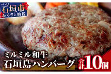 ミルミル和牛 石垣島ハンバーグ 10個入り（合計1.5kg）ハンバーガーにもおススメ Z-5【ふるさと納税 沖縄県 石垣市 石垣島 琉球 ハンバーグ ミルミル ミルミル本舗 ハンバーガー BBQ アウトドア 和牛 牛肉 お土産 贈り物 プレゼント】