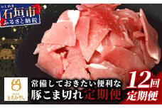【12回定期便】【石垣島ブランド豚】もろみ豚 豚こま切れ 250g×60袋【合計15kg】【もろみで育てる自慢の豚肉】| 簡単 便利 小分け 小間切れ 細切れ 12ヶ月 12か月 12ヵ月 AH-16