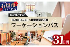 ワーケーションパス－Monthly Plan 【 沖縄県 石垣市 石垣島 コワーキング 利用券 パス マンスリー 月 1ヵ月 】 KL-1