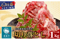 石垣島産 黒毛和牛 新里牛 多用途抜群！切落し（1kg×1）合計1kg SZ-25