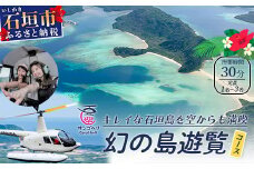 【サンゴヘリ】 幻の島遊覧 【 沖縄県 石垣市 石垣島 ヘリコプター ヘリ 遊覧 体験 】SA-3