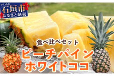 【マツコの知らない世界で絶賛！】《2026年5月～7月発送》最高糖度20度以上！？ 完熟の極 石垣島産ピーチパインとホワイトココの食べ比べセット 【 沖縄 石垣島 石垣 八重山 パイン ピーチパイン ホワイト ココ 期間限定 数量限定 TV テレビ 紹介 マツコ
 】TF-21_R8