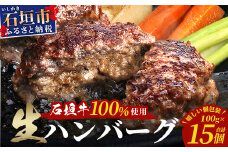 石垣牛100％ ハンバーグ　(100ｇ×15個)｜国産 石垣牛100% 高級 黒毛和牛 ビーフ ハンバーグ詰め合わせ  ID-2