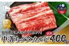 石垣島産 黒毛和牛 新里牛 中落ちゲタカルビ（200g×2）焼肉 バーベキュー SZ-26