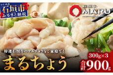 希少な特選石垣牛のホルモンをご家庭で！！マルチョウ300g×3パック【 沖縄 石垣 和牛 石垣牛 希少 特選 肉 ホルモン マルチョウ 冷凍 小分け 】IM-13