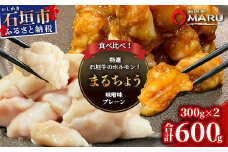 希少な特選石垣牛のホルモンをご家庭で！！マルチョウ300g×2パック 秘伝の味噌味とプレーンの食べ比べセット【 沖縄 石垣 和牛 石垣牛 希少 特選 肉 味噌 みそ 味付 ホルモン マルチョウ 冷凍 小分け 】IM-18
