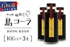 島コーラS 3本セット【沖縄県 石垣島 コーラ クラフトコーラ ハーブ ウコン スパイス】CS-2
