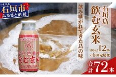 【定期便】「飲み継がれてきた島の味」石垣島 飲む玄米12本セット×6回【 沖縄県 石垣市 石垣島 石垣 飲料 玄米 玄米飲料 玄米ドリンク 】HY-01t