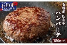 【2026年2月発送】石垣産経産牛ハンバーグ150g×6/箱