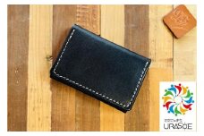 【レザーベース】カードケース（ブラック）|沖縄県　浦添市　栃木レザー カード 名刺 名刺入れ 財布 革製品 革小物 レザー おしゃれ ビジネス ギフト 贈り物 日用品 人気 おすすめ 送料無料