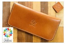 【レザーベース】ロングウォレット（ブラウン）|沖縄県　浦添市　栃木レザー 財布 革製品 革小物 レザー おしゃれ ビジネス ギフト 贈り物 日用品 人気 おすすめ 送料無料