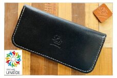 【レザーベース】ロングウォレット（ブラック）|沖縄県　浦添市　栃木レザー 財布 革製品 革小物 レザー おしゃれ ビジネス ギフト 贈り物 日用品 人気 おすすめ 送料無料