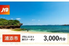 【浦添市】JTBふるさと旅行クーポン（Eメール発行）（3,000円分）