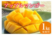 【 先行予約 2026年 発送 】 縁sファームの アップルマンゴー 家庭用 1kg 沖縄県産 マンゴー アーウィンマンゴー 1キロ 国産 完熟マンゴー 果物 南国 くだもの フルーツ 完熟 夏 旬 特産品 沖縄 お取り寄せ 産地直送 農家直送 甘い 濃厚 糸満市 