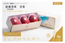 【 先行予約 2026年 発送 】コーラルファーム アップルマンゴー 1kg (2～3玉) 秀品 沖縄県産 マンゴー アーウィンマンゴー 1キロ 国産 完熟マンゴー 果物 くだもの フルーツ 完熟 夏 沖縄 お取り寄せ ギフト 産地直送 農家直送 糸満市 
