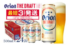  オリオンビール ＜ オリオン ザ・ドラフト ＞ 500ml × 24缶 1ケース 24本 500 クラフトビール 沖縄 ビール BEER ドラフト 生ビール オリオン orion お酒 缶ビール 地ビール 箱買い まとめ買い アルコール 度数 5％ ギフト 冬ギフト お歳暮  缶  沖縄県 糸満市