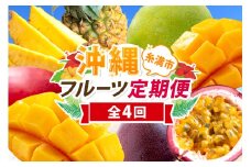 【定期便全4回】沖縄 フルーツ 定期便 4回 パッションフルーツ 沖縄産パイナップル パイン マンゴー キーツマンゴー フルーツ定期便 果物 パイナップル 沖縄マンゴー 沖縄 夏 旬 フルーツ くだもの 定期便 沖縄県 糸満市 【 先行予約 2026年 発送 】