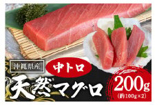 沖縄県産「旬のマグロ」をお届け！天然マグロ中トロ 200g